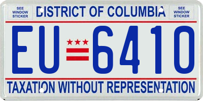 DC license plate EU6410