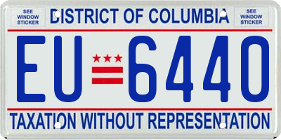 DC license plate EU6440