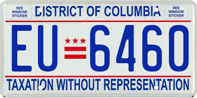 DC license plate EU6460