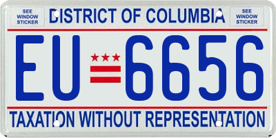 DC license plate EU6656