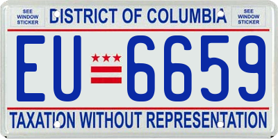 DC license plate EU6659
