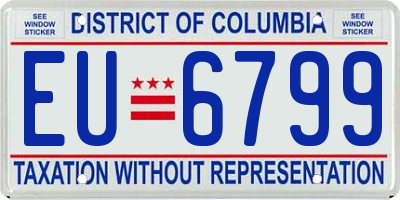 DC license plate EU6799