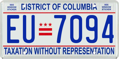 DC license plate EU7094