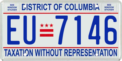 DC license plate EU7146