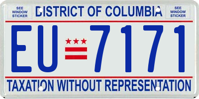 DC license plate EU7171