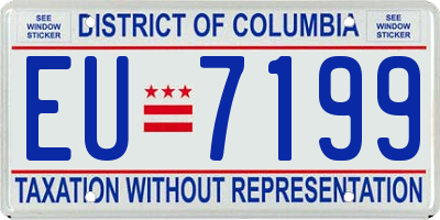 DC license plate EU7199
