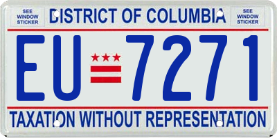 DC license plate EU7271