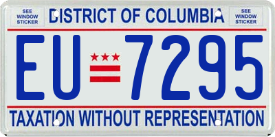 DC license plate EU7295