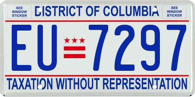 DC license plate EU7297