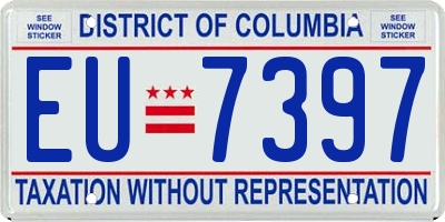 DC license plate EU7397