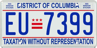 DC license plate EU7399