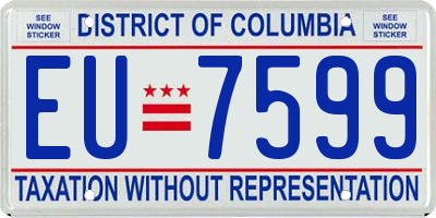 DC license plate EU7599