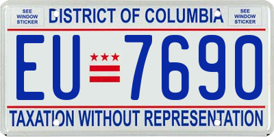 DC license plate EU7690