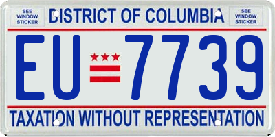 DC license plate EU7739