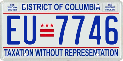 DC license plate EU7746