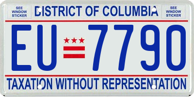 DC license plate EU7790