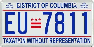 DC license plate EU7811
