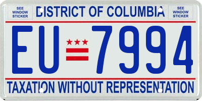 DC license plate EU7994