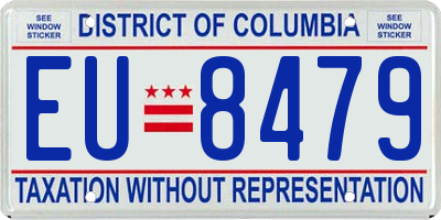 DC license plate EU8479