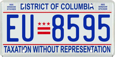 DC license plate EU8595