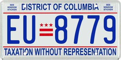 DC license plate EU8779