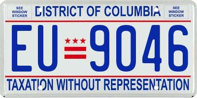 DC license plate EU9046