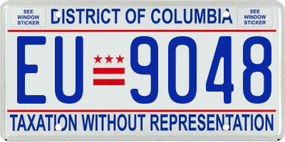 DC license plate EU9048