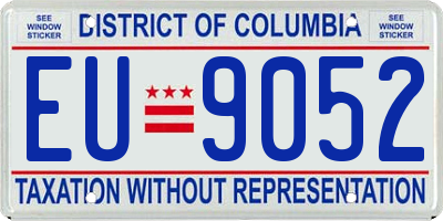 DC license plate EU9052