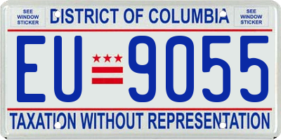 DC license plate EU9055