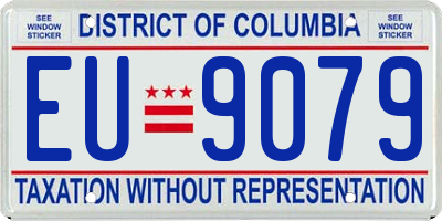 DC license plate EU9079