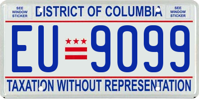 DC license plate EU9099