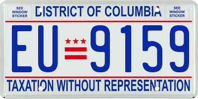 DC license plate EU9159