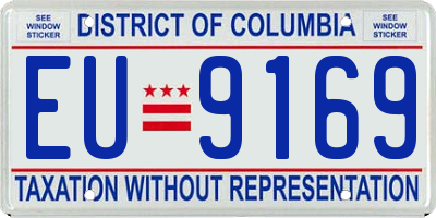 DC license plate EU9169
