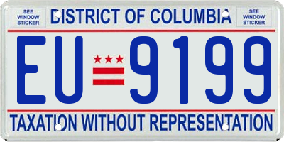 DC license plate EU9199