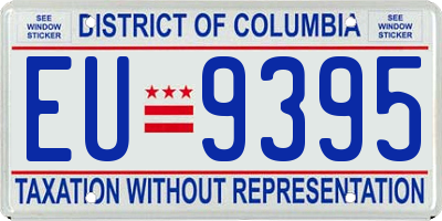 DC license plate EU9395