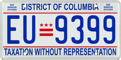 DC license plate EU9399