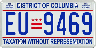 DC license plate EU9469