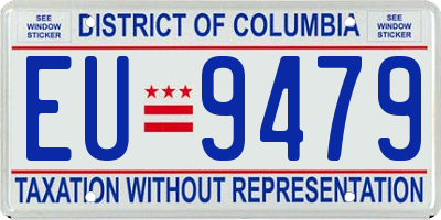 DC license plate EU9479