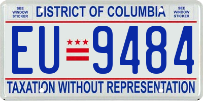 DC license plate EU9484