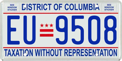 DC license plate EU9508