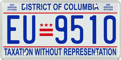 DC license plate EU9510
