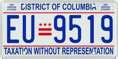 DC license plate EU9519