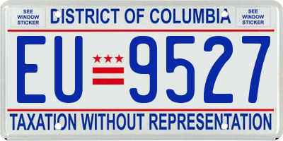 DC license plate EU9527