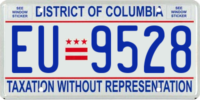 DC license plate EU9528