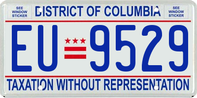 DC license plate EU9529