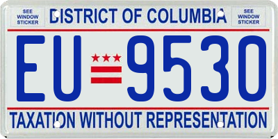 DC license plate EU9530
