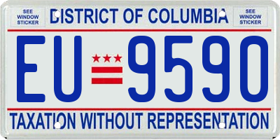 DC license plate EU9590