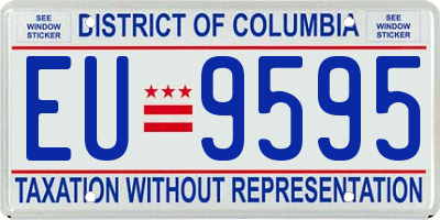DC license plate EU9595