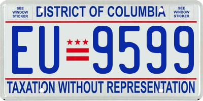 DC license plate EU9599