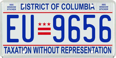 DC license plate EU9656